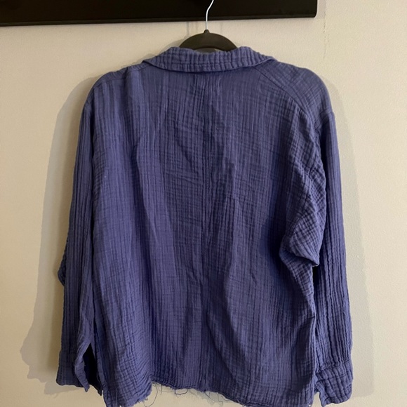 UO Addison Button Front Blouse - Picture 2 of 6
